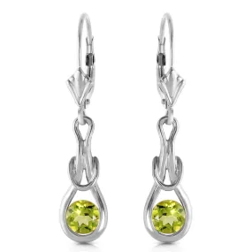 1.3 Carat 14K Solid White Gold Wise Soul Pink Topaz Earrings