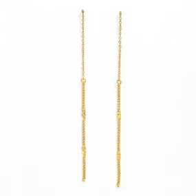 18K Gold-Filled Long Threader Earrings