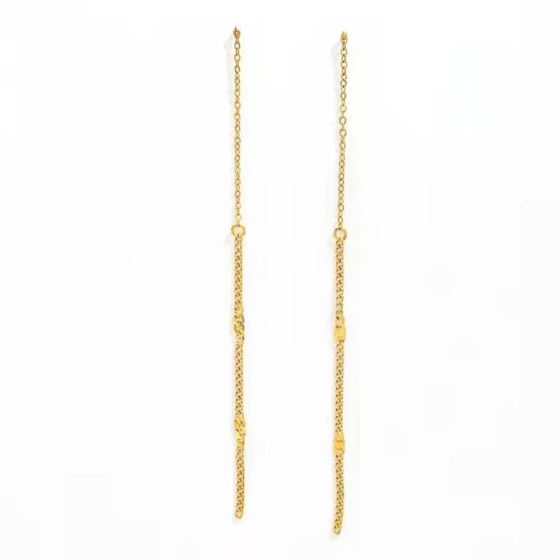 18K Gold-Filled Long Threader Earrings