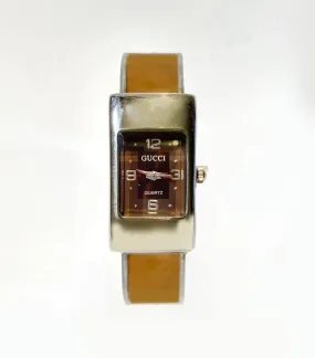 1990S GUCCI QUARTZ LACQUERED BANGLE WATCH