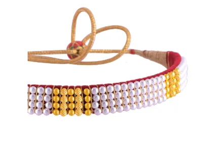 22k Opulent Tushi Gold & Pearl Choker