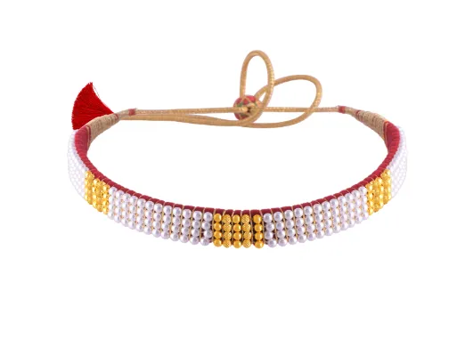 22k Opulent Tushi Gold & Pearl Choker