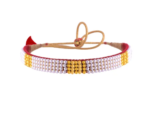 22k Opulent Tushi Gold & Pearl Choker