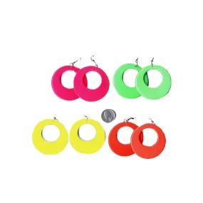 80's Neon Clip-on Earrings