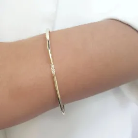 9 diamond bangle gold