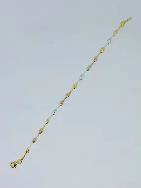 925 Silver & Rose Plated Bracelet AL101B
