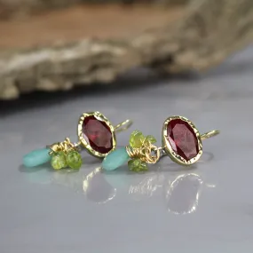 9K Gold Cubic Zirconia Eye Earrings