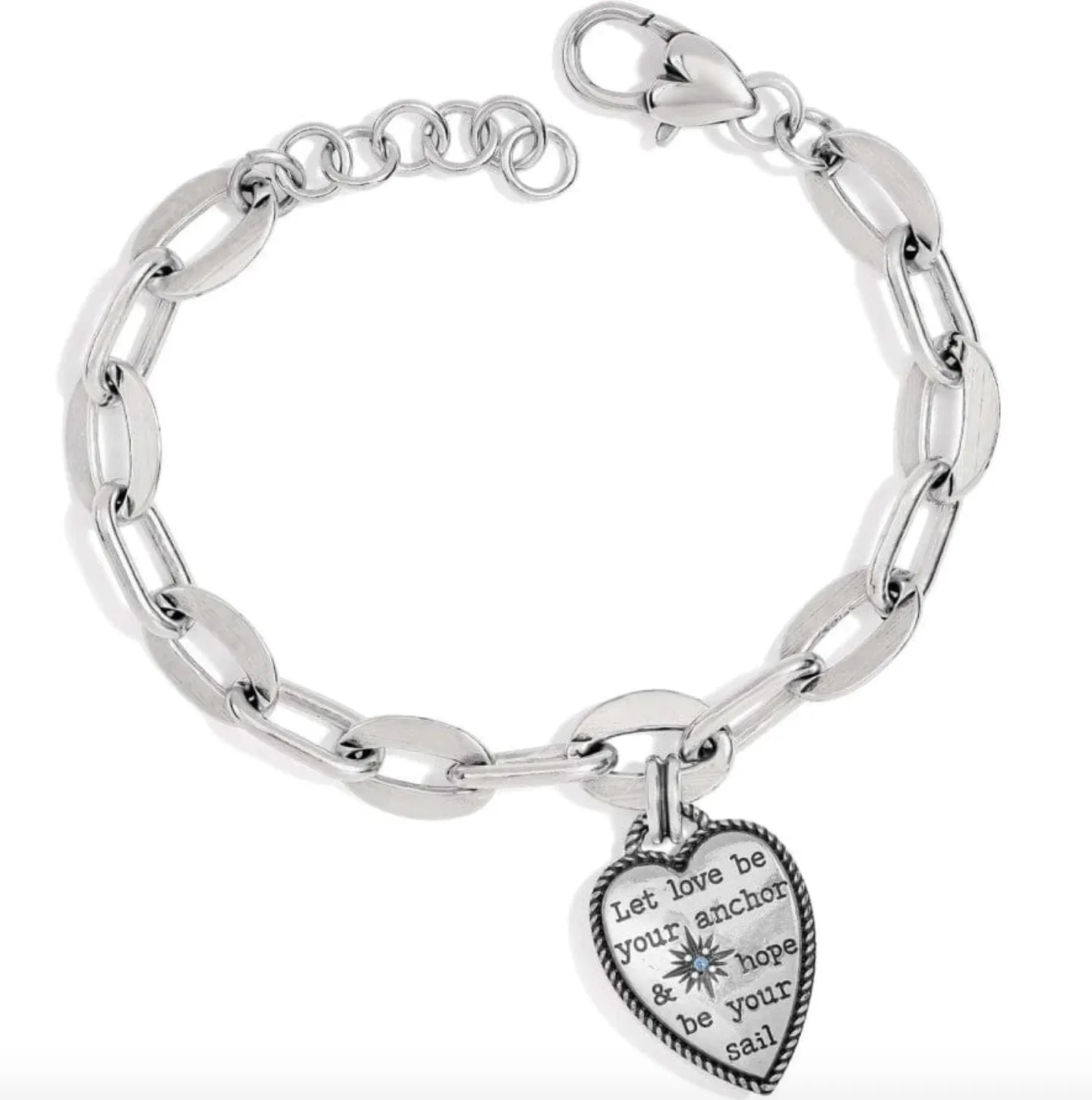 Anchor And Soul Link Bracelet