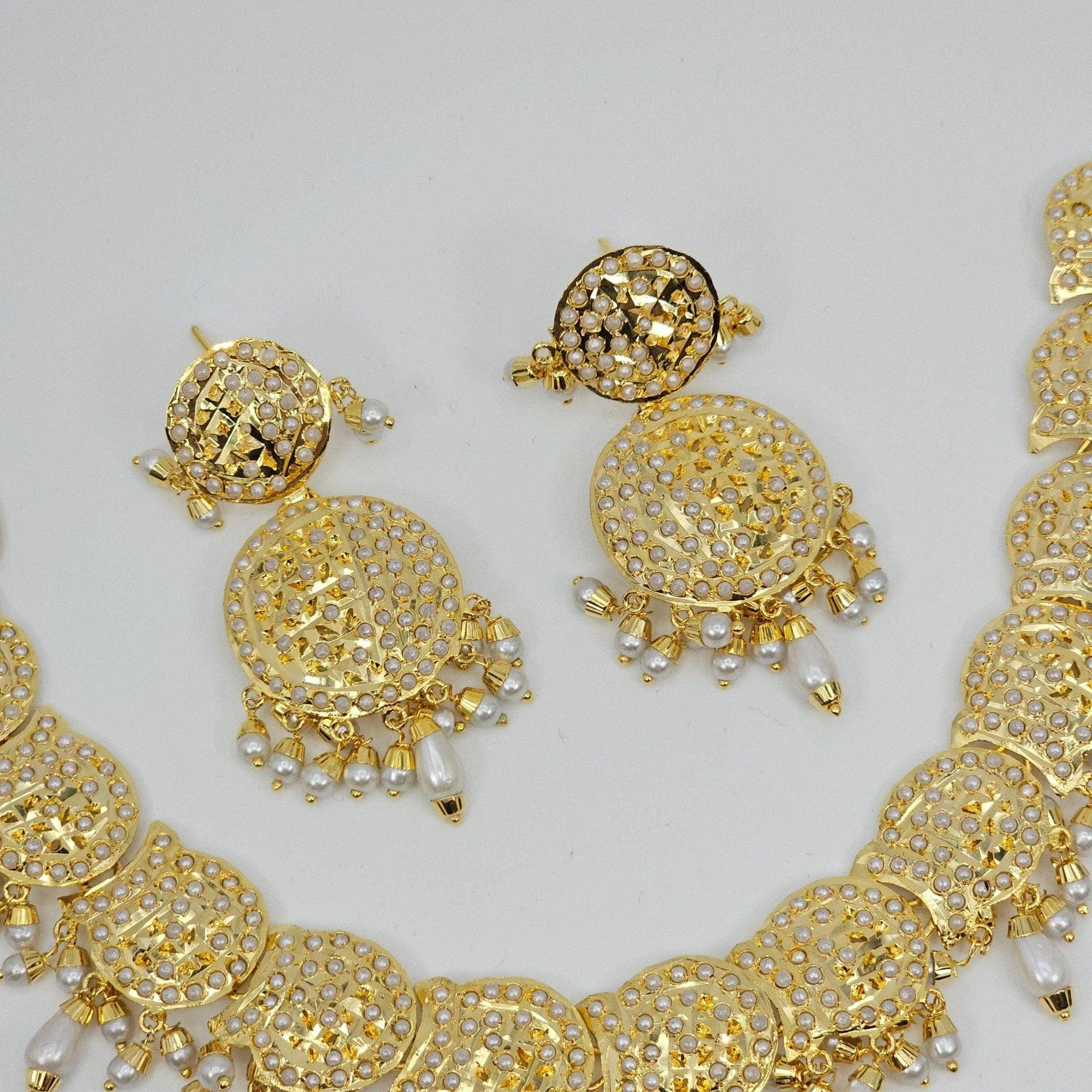 Anjum Premium Quality Jadau Nauratan Choker Set