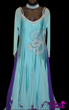 Aqua and Purple