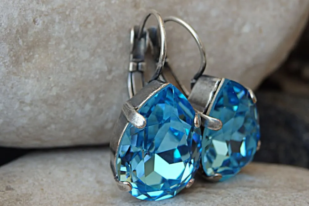 Aquamarine Rebeka earrings