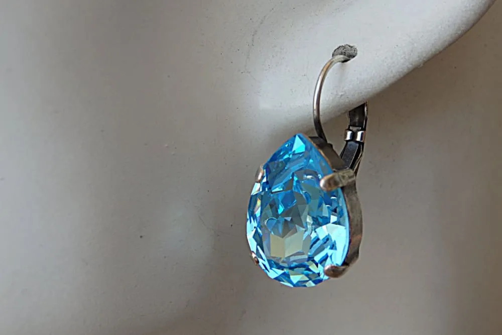 Aquamarine Rebeka earrings