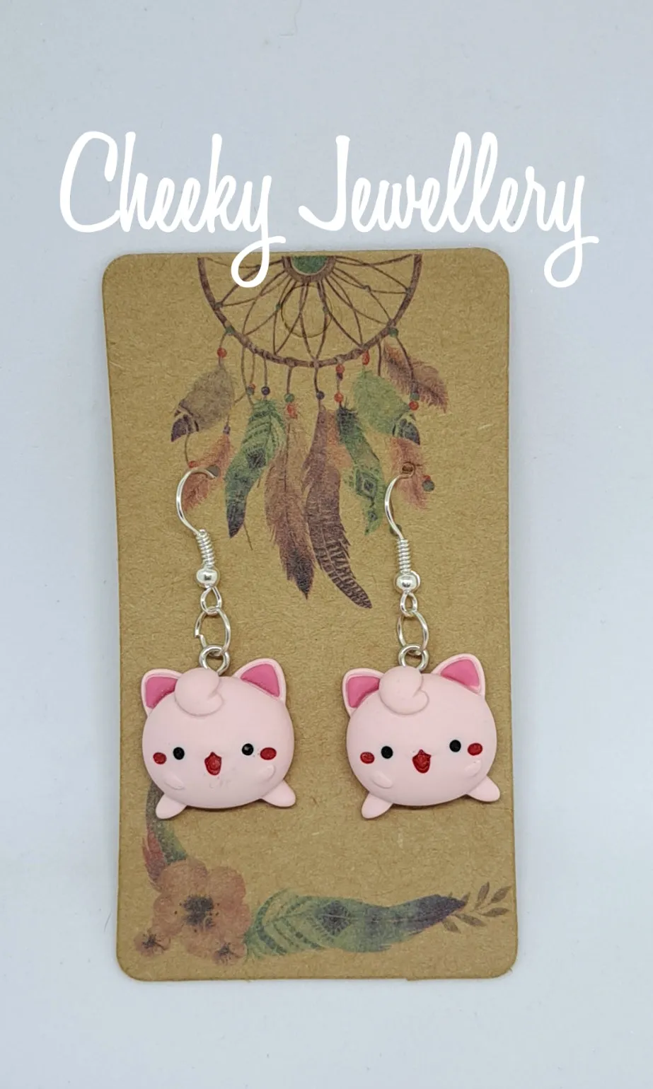 Baby jiggly puff Kawaii Character earrings, gotta collect the all so cute. Resin earrings, dangly earrings