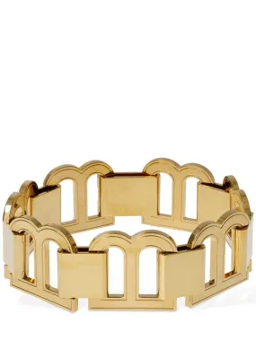 Balenciaga   XL Hourglass brass choker necklace 