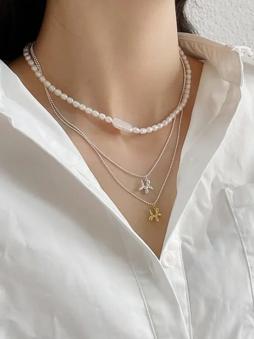 Balloon Dog Necklace, .925 Sterling Silver Lxury Dainty Dog Charm Necklace
