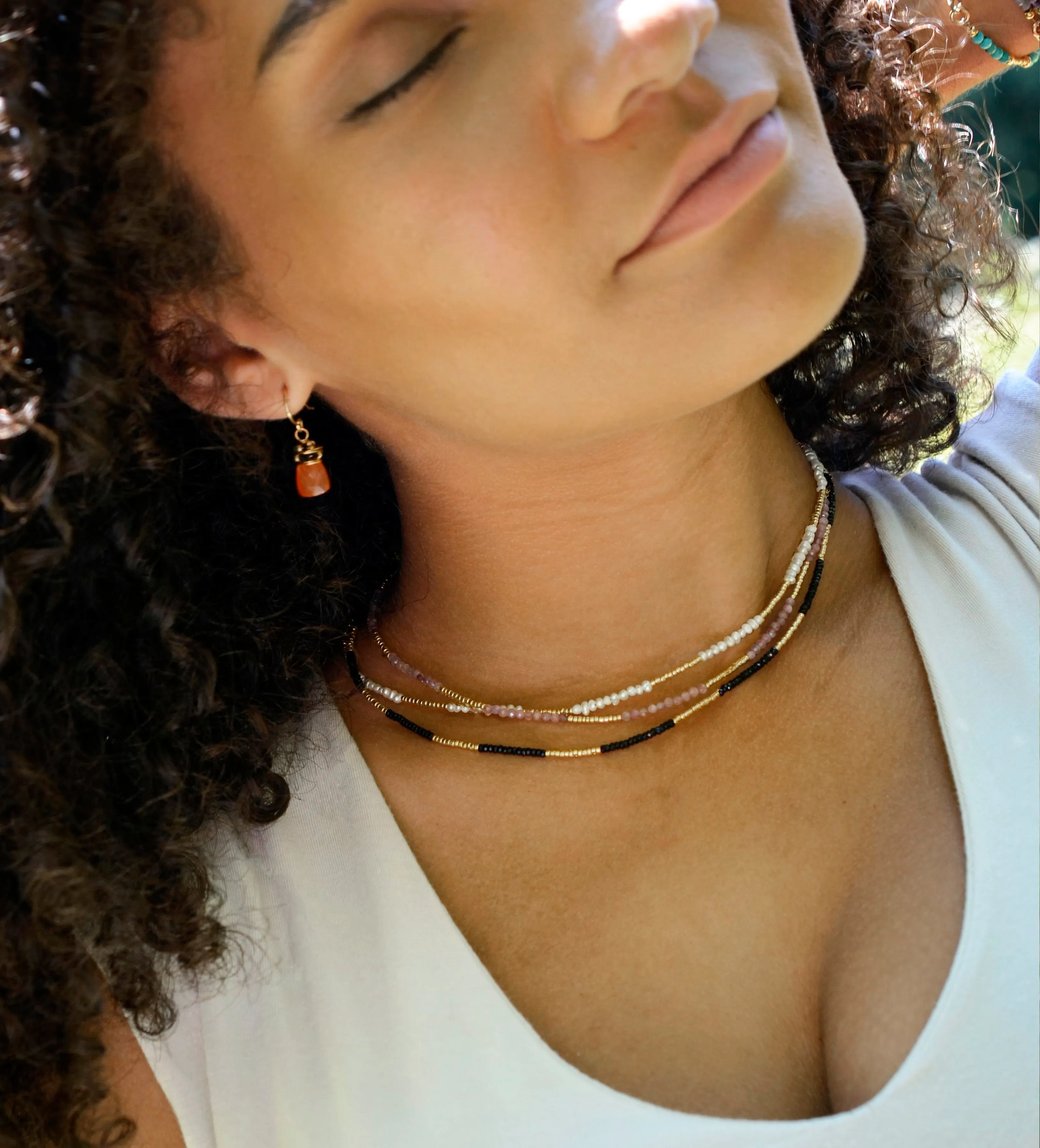 Beaded Gemstone Necklace