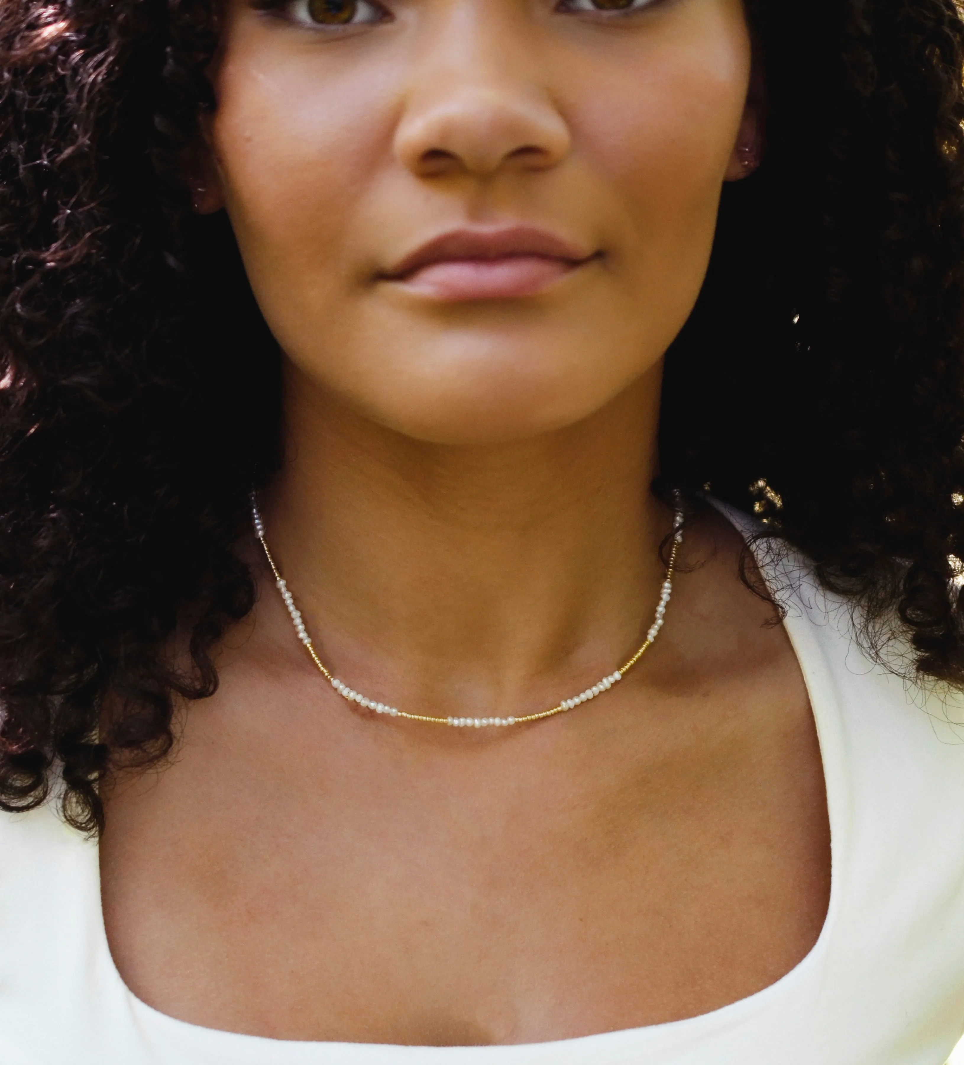 Beaded Gemstone Necklace