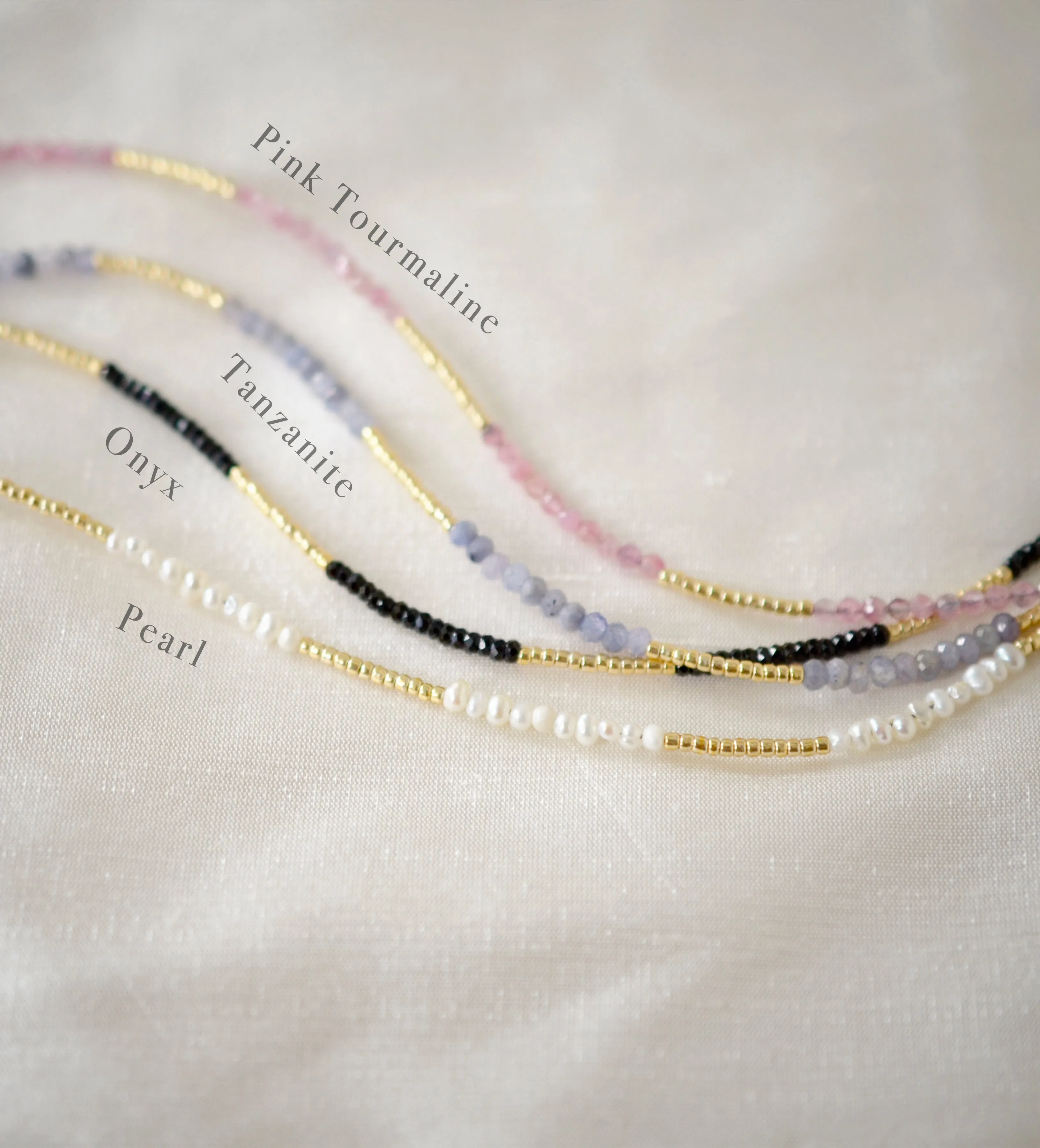 Beaded Gemstone Necklace