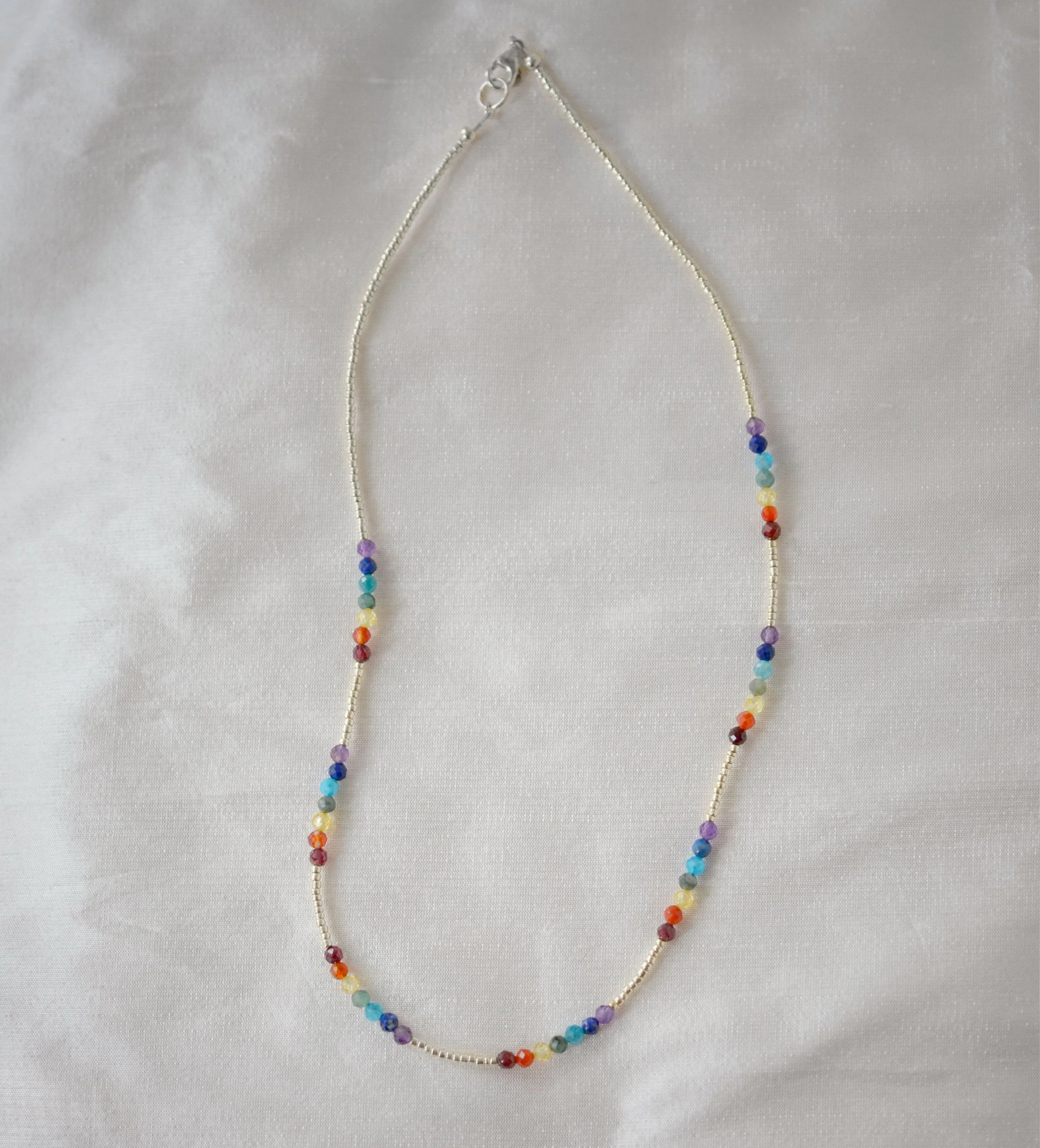 Beaded Rainbow Chakra Necklace