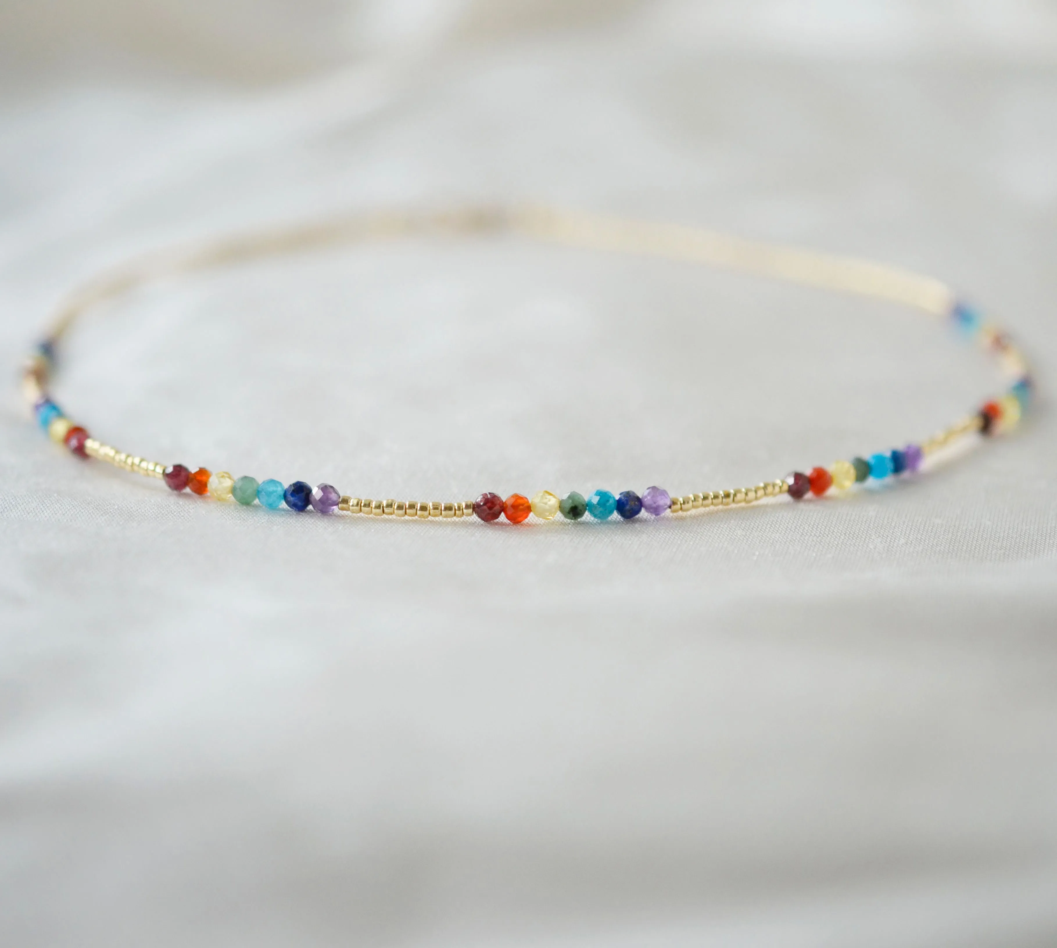 Beaded Rainbow Chakra Necklace