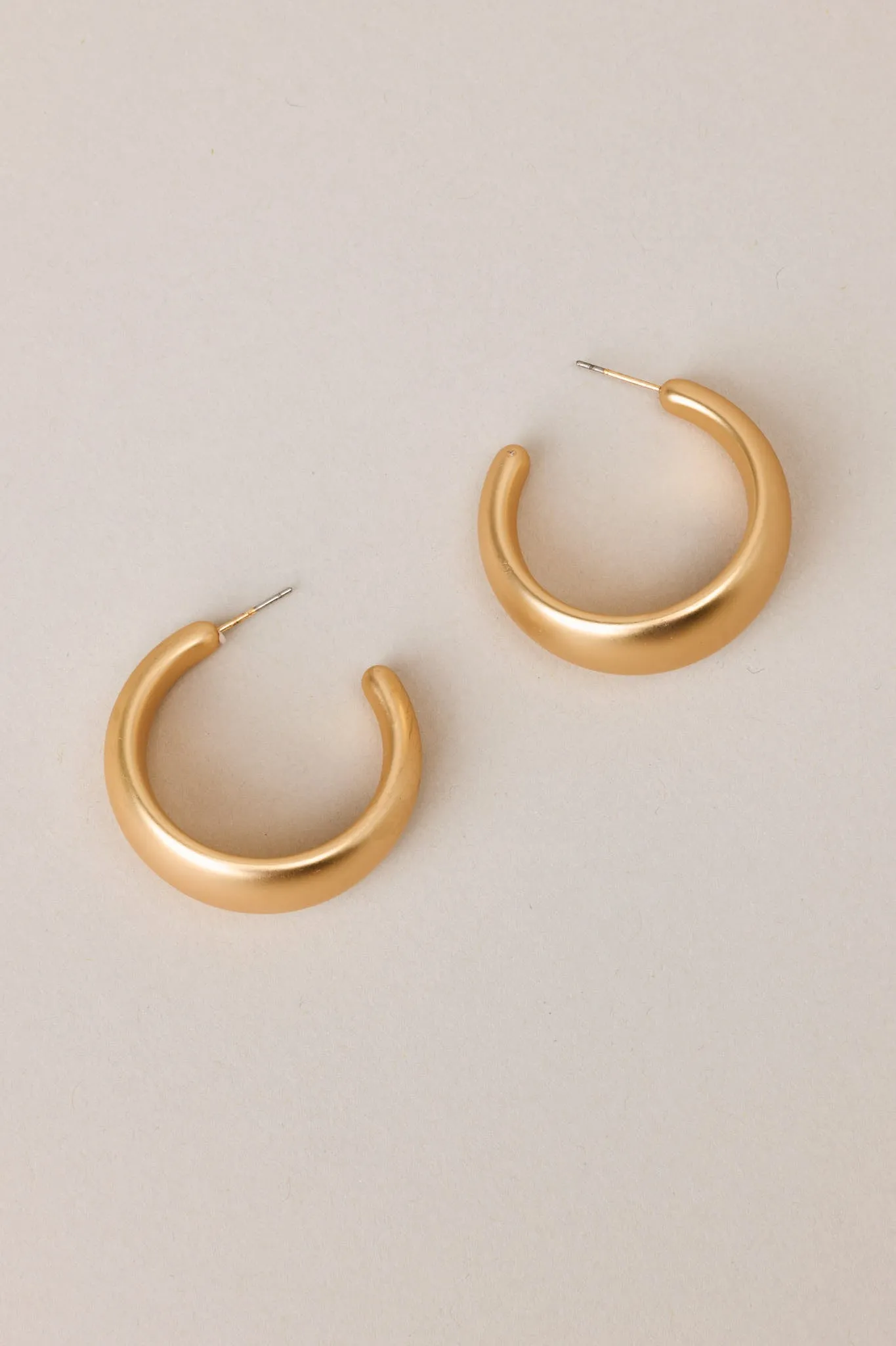 Between The Pages Gold Hoop Earrings