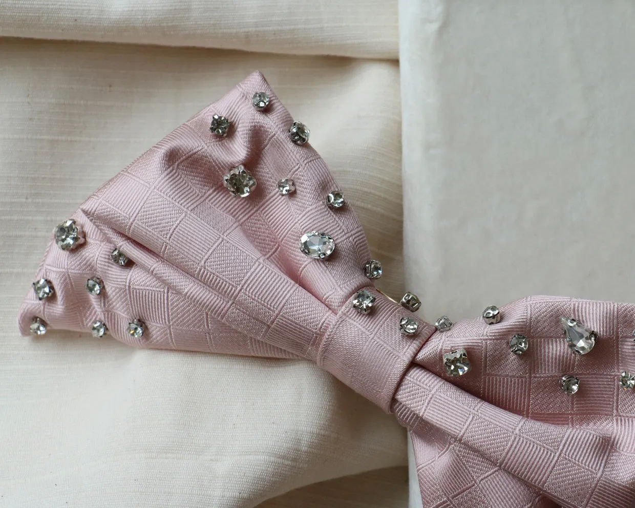 Big Ribbon Barrette Pink
