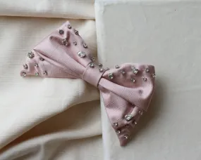 Big Ribbon Barrette Pink