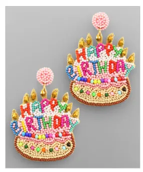 Birthday Cake Earrings