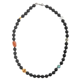 Black Onyx Matte Necklace 74 (45cm)