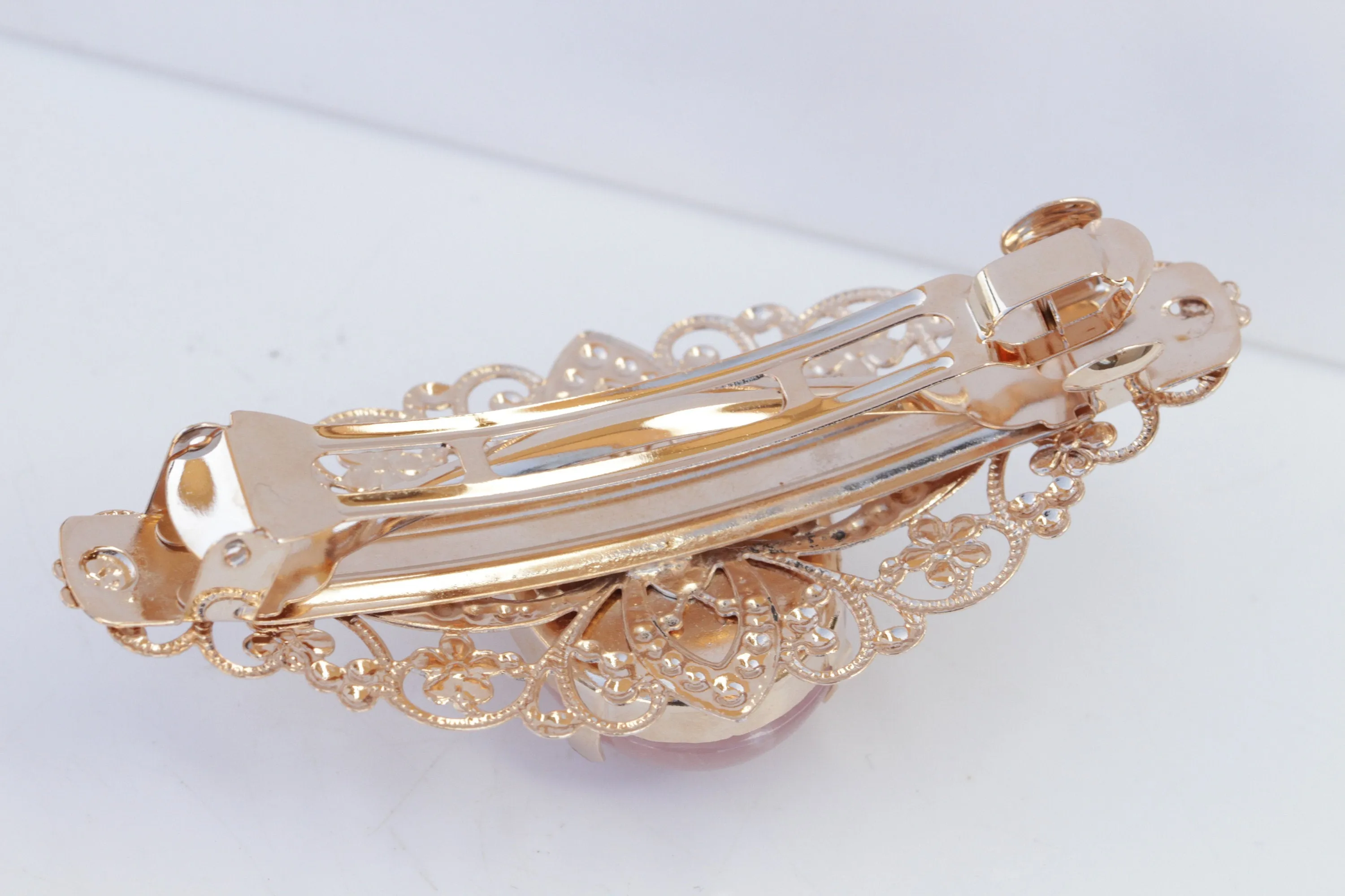 Blue CAMEO HAIR BARRETTE