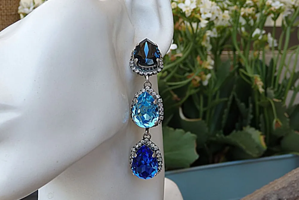 Blue Earrings