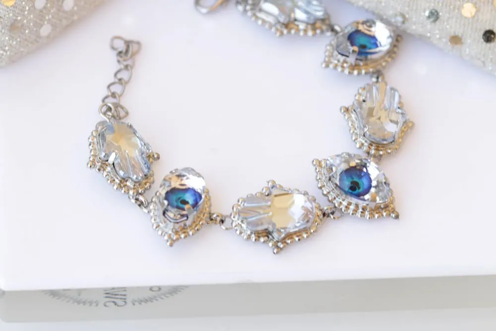 BLUE HAMSA BRACELET