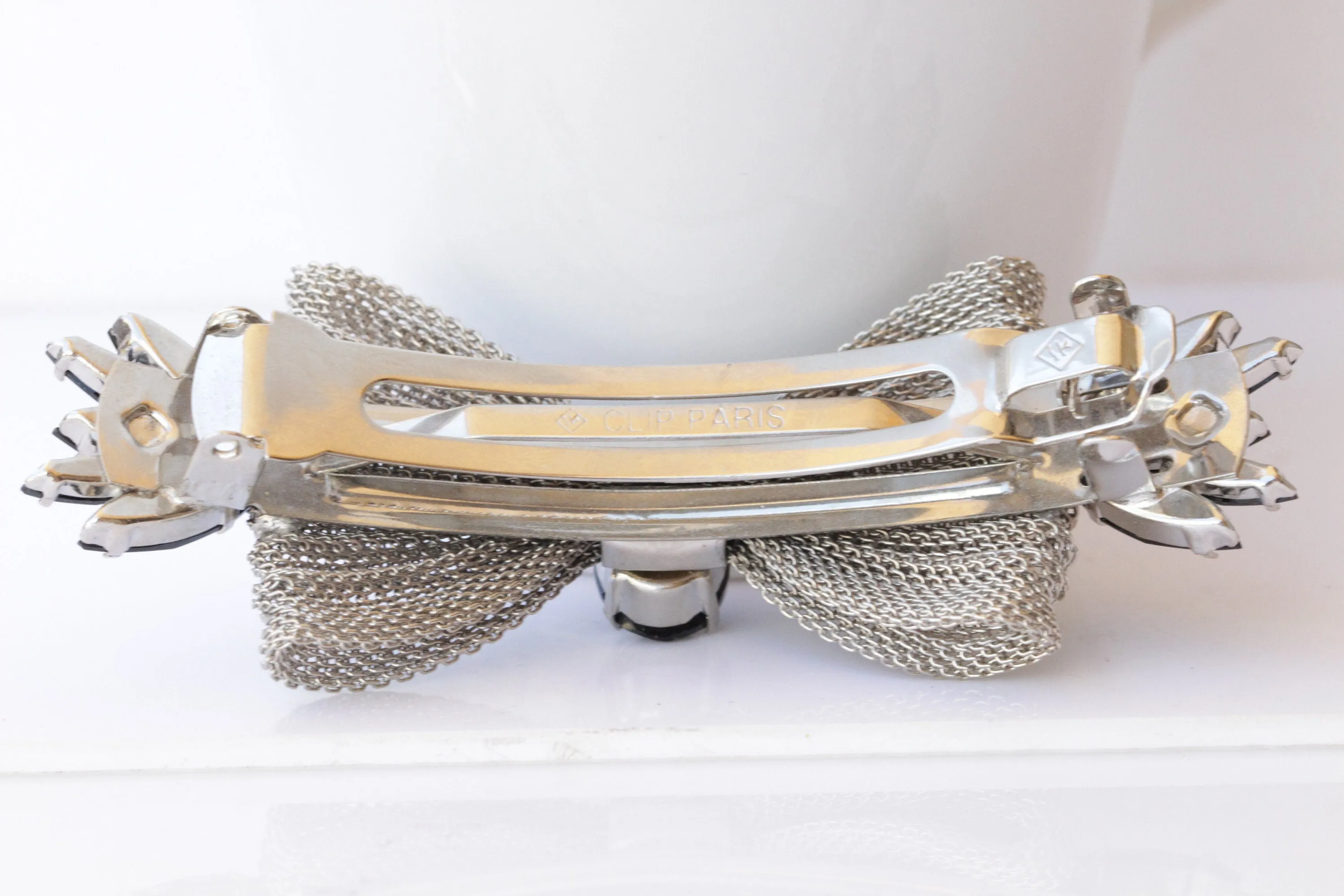 BLUSH BOW BARRETTE