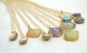 Bridesmaids Special - Set of Stone Embedded Necklaces