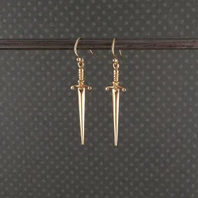 Bronze Dagger Earrings - Large