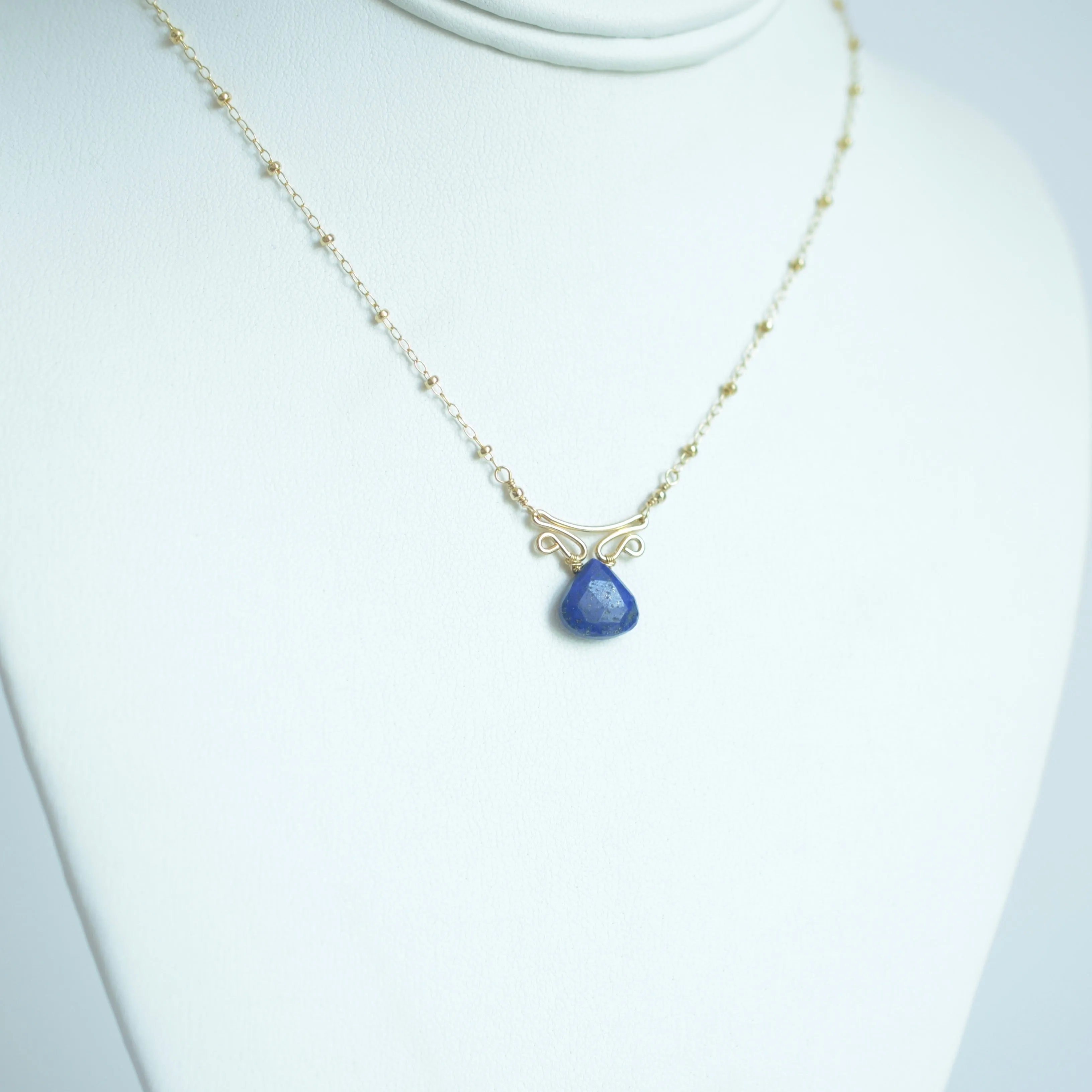 Camila - Lapis Lazuli, 14k Gold Filled Necklace