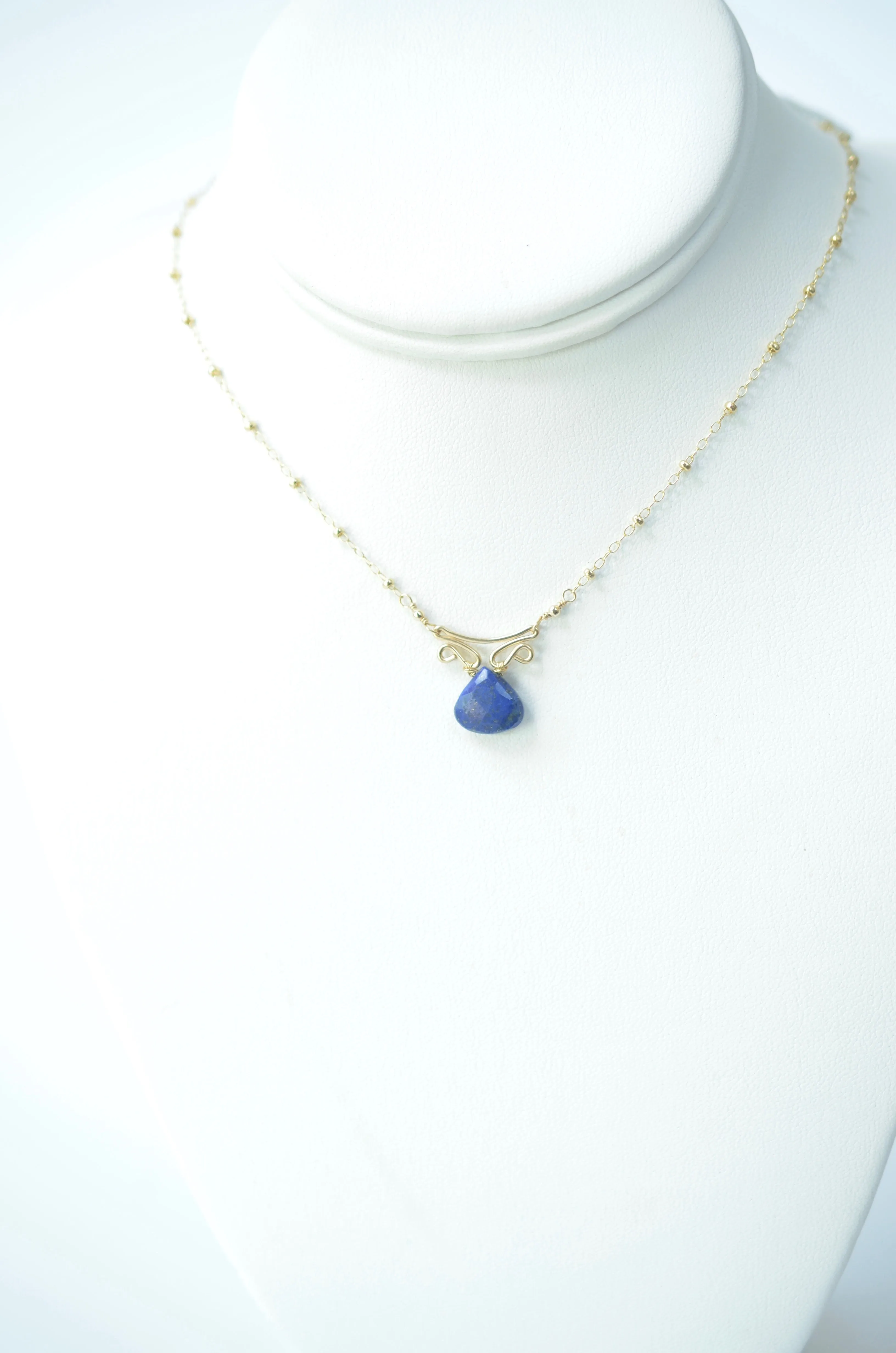 Camila - Lapis Lazuli, 14k Gold Filled Necklace