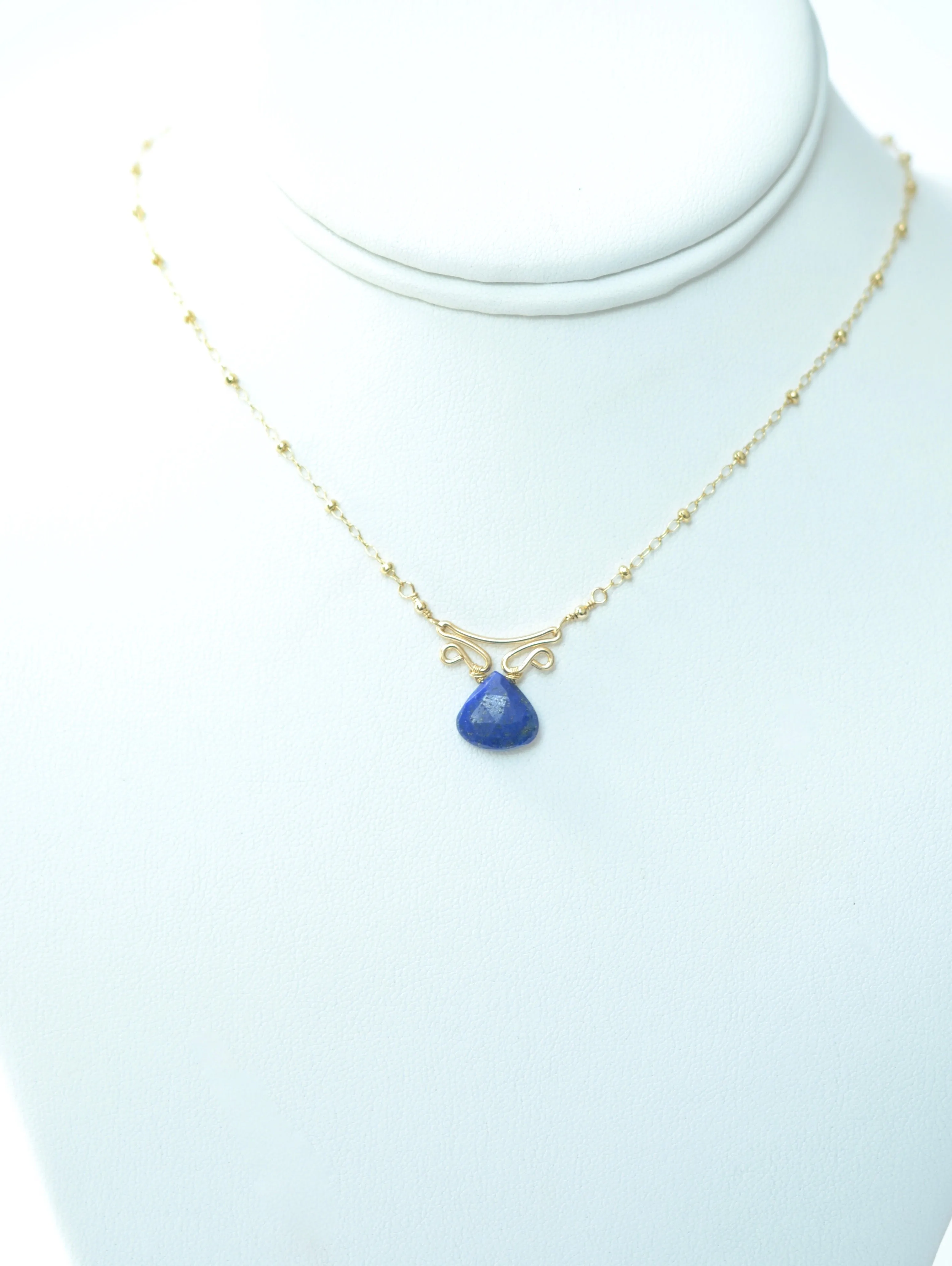 Camila - Lapis Lazuli, 14k Gold Filled Necklace