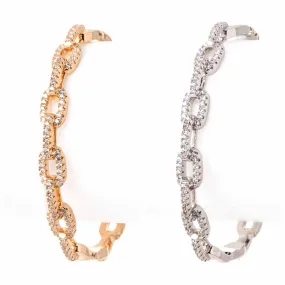 Chained Gold-Plated Bangle