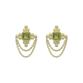 Chloe 14K Gold Peridot Earrings