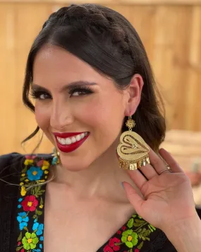 Corazon de Lado Aretes