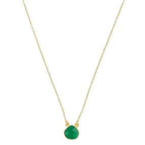 Cosmos Necklace Dark Green Onyx