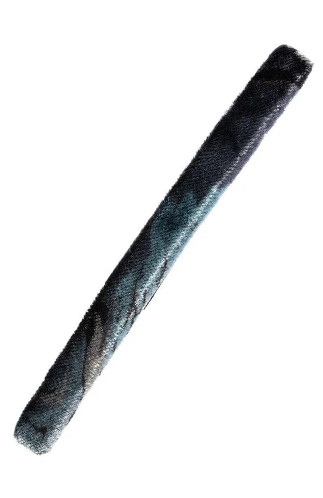 Covered Long & Skinny Barrette - Velvet