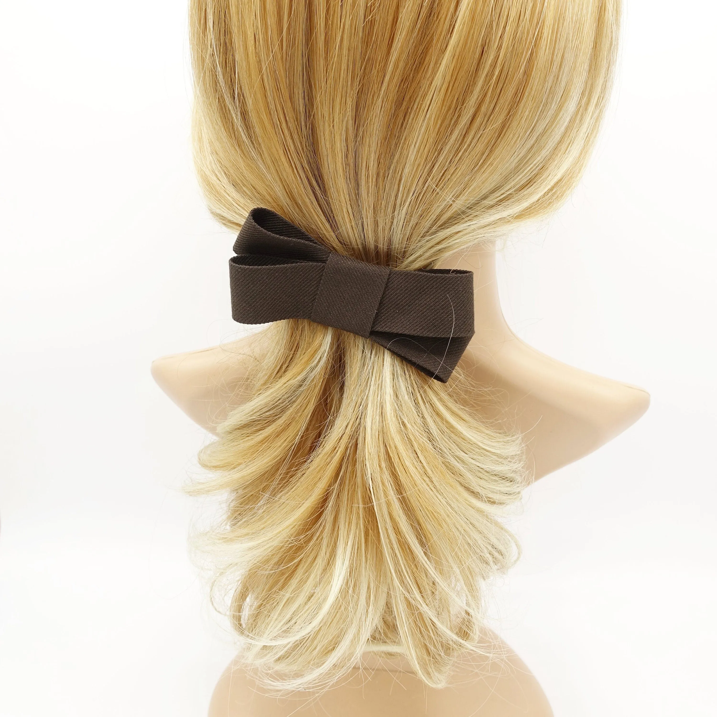 criss cross bow x pattern hair bow Fall Winter women accessory