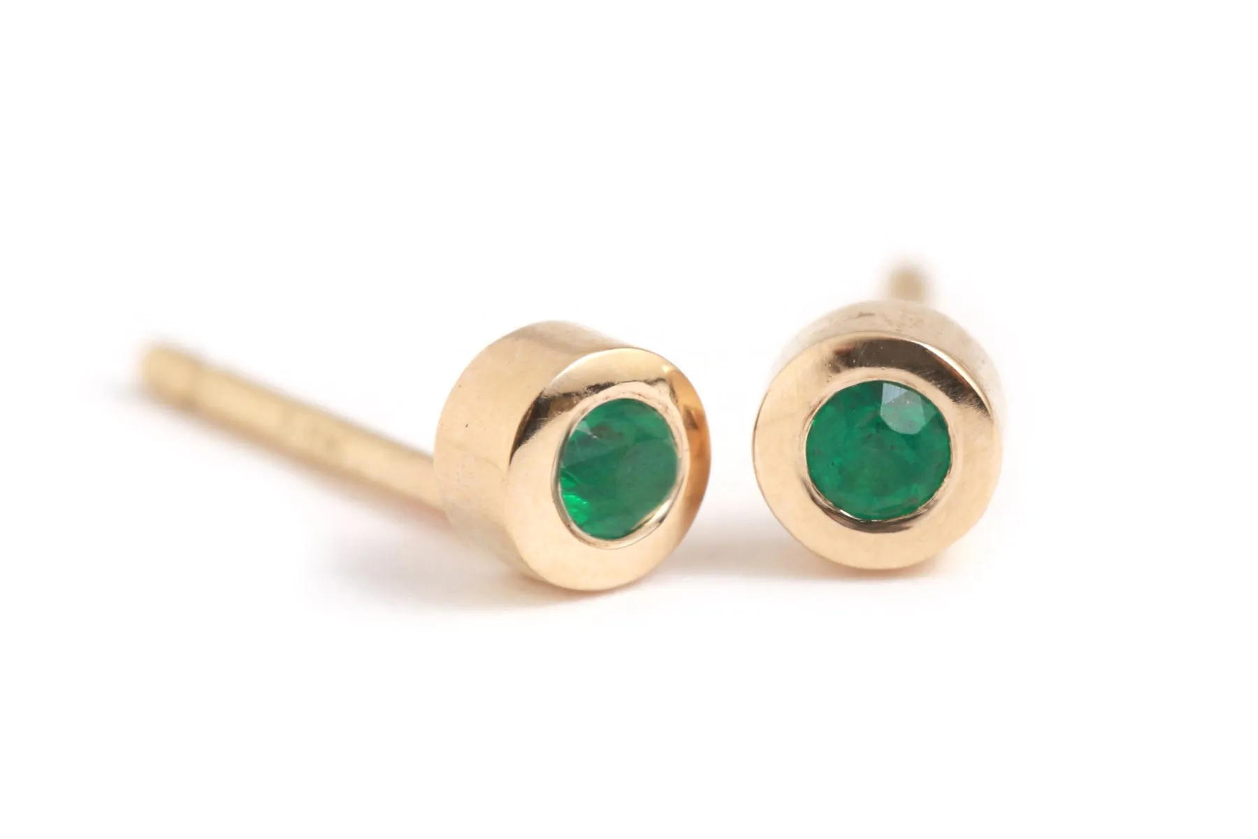 Customizable Gemstone Stud Earrings