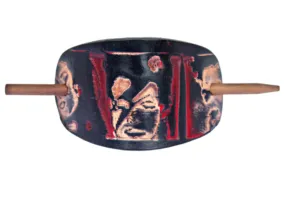David Bowie Leather Hair Barrette