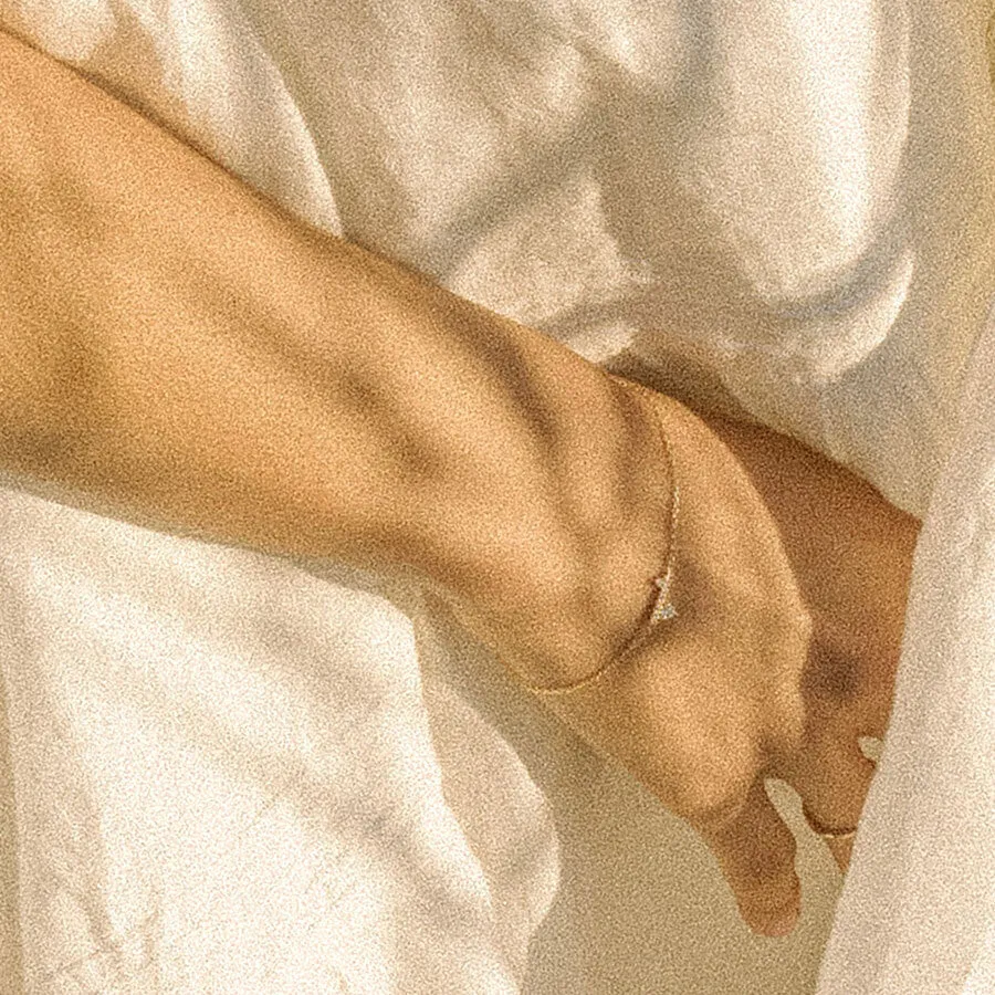 Diamond Dusted Meridian Bracelet - 14k Gold, Emerald, & White Diamond