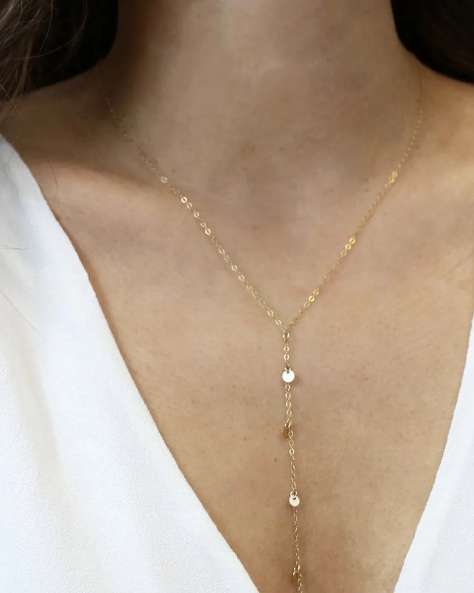 Disc Dangle Lariat