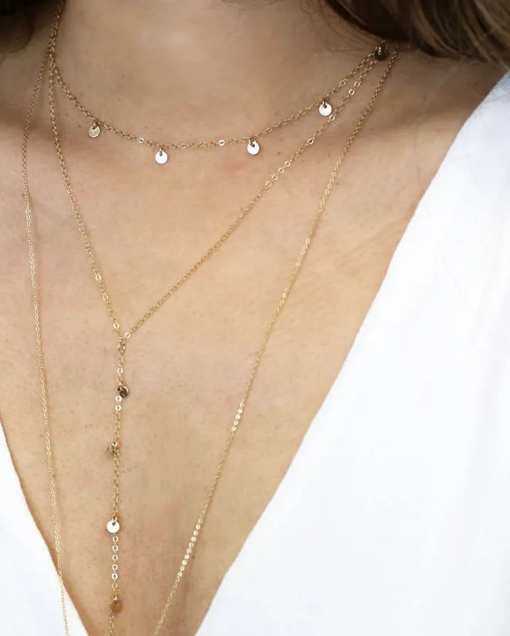 Disc Dangle Lariat