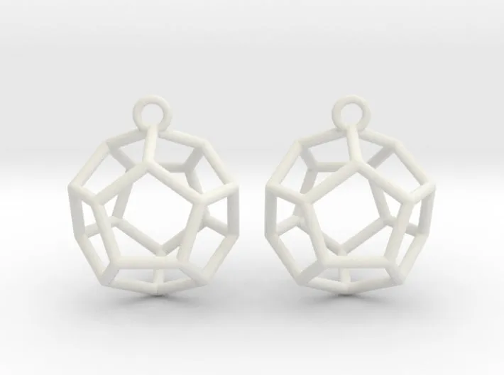 Dodecahedron Earrings (Nylon)